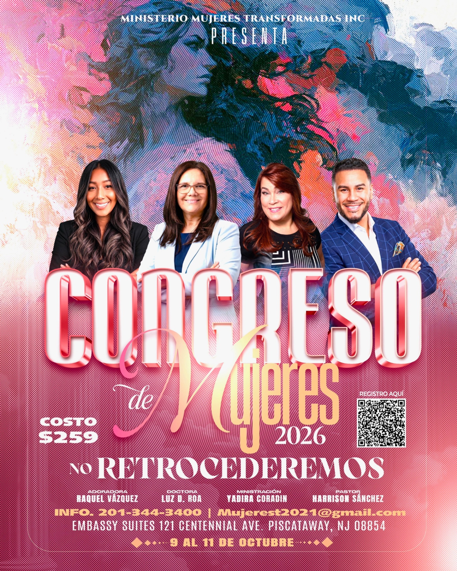 Congreso de Mujeres 2026 — No Retrocederemos flyer.